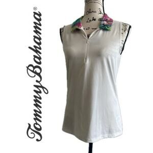 TOMMY BAHAMA TOP SLEEVELESS  UPF50 PERFORMANCE SZ M GOLF TENNIS SPORTY CORE